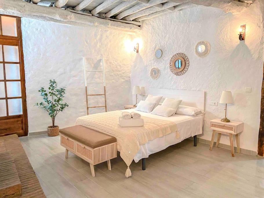 La Palmera. Casa Rural Con Piscina Privada. Benadalid Esterno foto