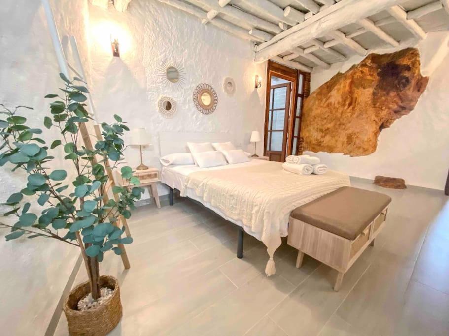 La Palmera. Casa Rural Con Piscina Privada. Benadalid Esterno foto